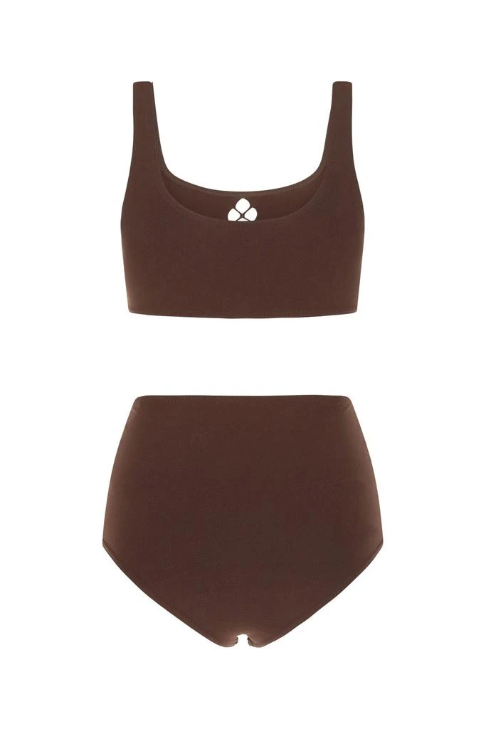 Alaïa Brown stretch nylon bikini 1