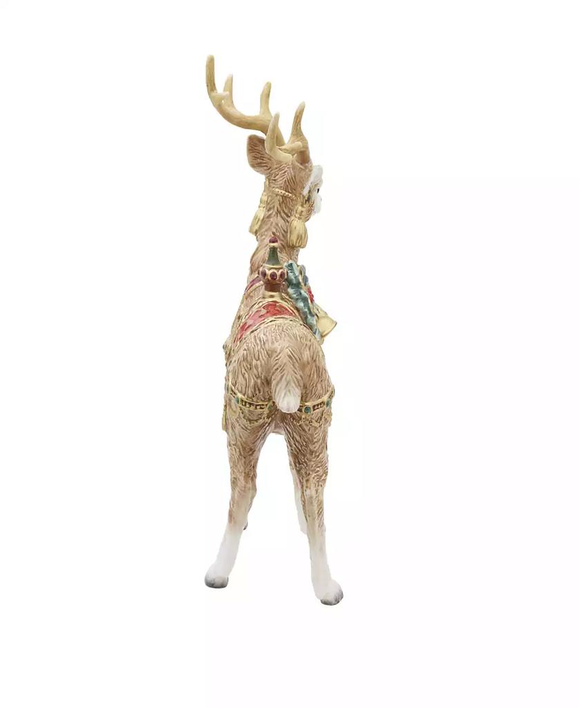 Fitz and Floyd Noel Holiday Grand Deer Figurine, 17.75-in