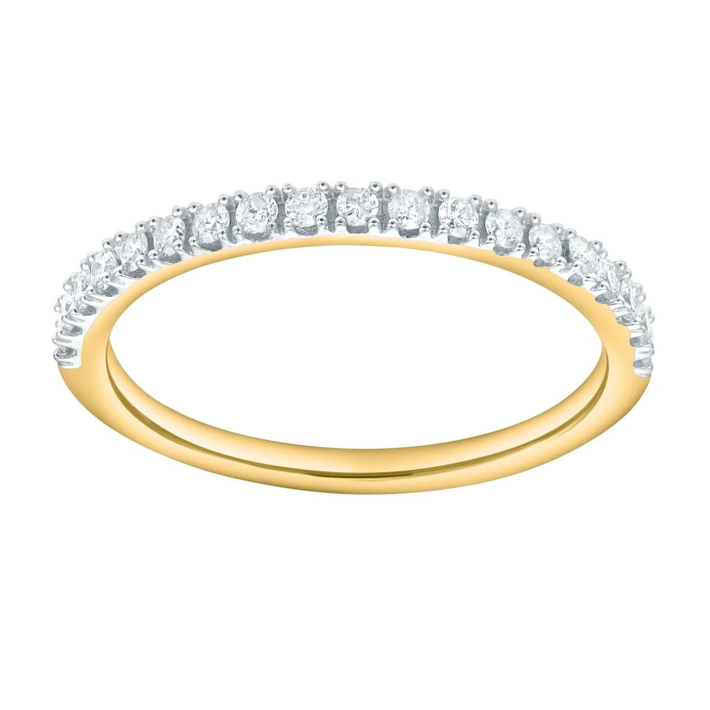 LuvMyJewelry Lunessa 14K Diamond  Band - 0.20 ct