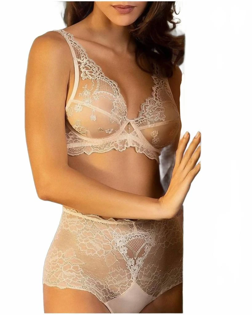 Lise Charmel Sublime En Dentelle High Waist Panty In Beige