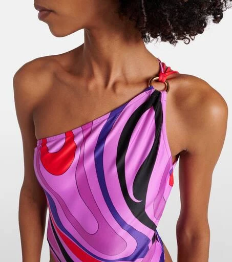 Pucci Marmo one-shoulder swimsuit 4