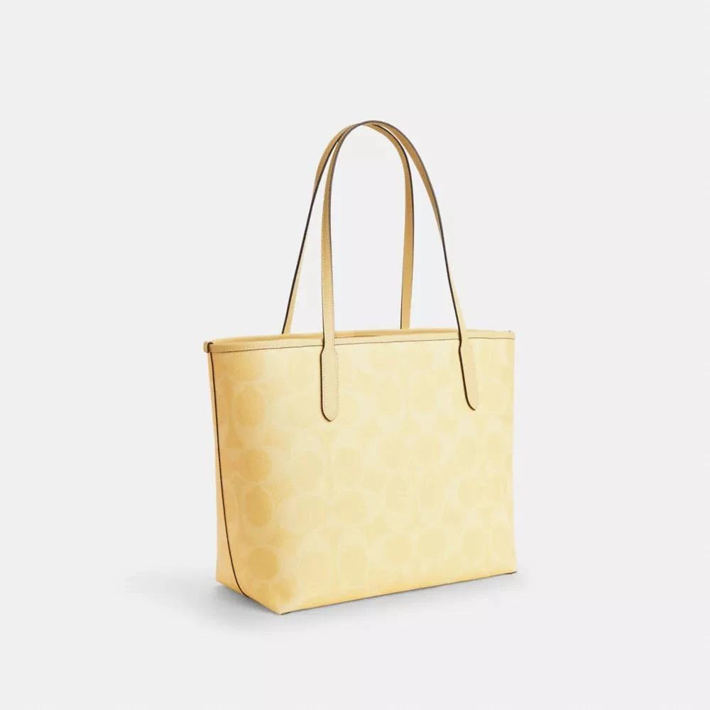 Coach City Tote Bag In Signature Canvas 3