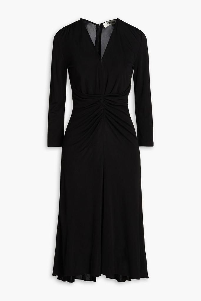 Diane von Furstenberg Ruched jersey midi dress