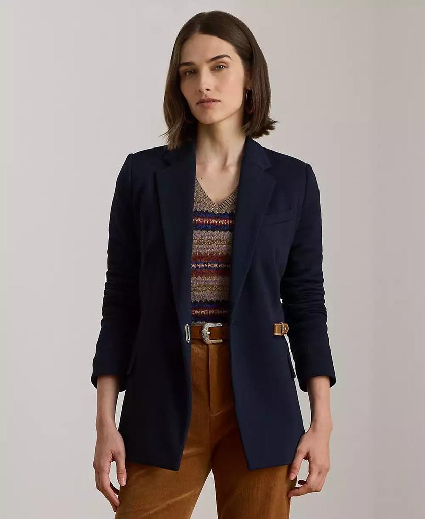 Ralph Lauren Women's Buckle-Trim Herringbone Jacquard Blazer, 0P-1