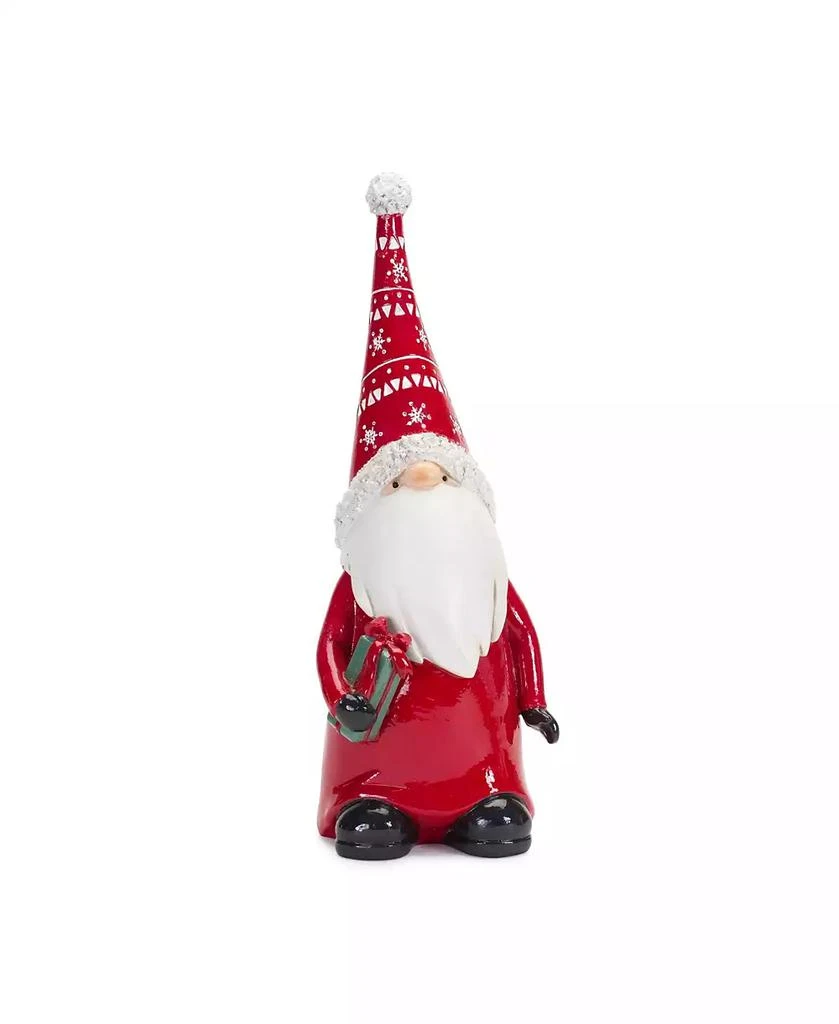 Slickblue Holiday Gnome Figurine with Present and Wreath Accent (Set of 2) 2