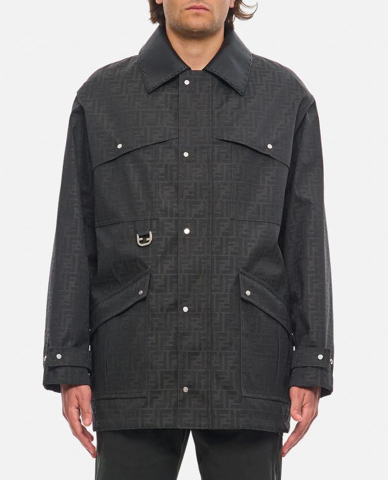 Fendi Blouson Coated Canvas Logo 1