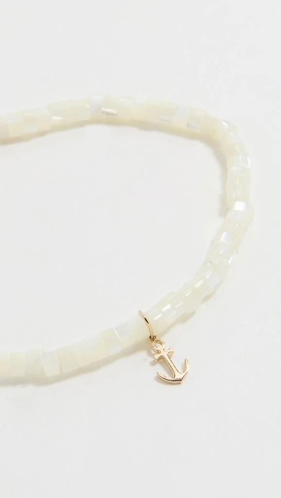 Sydney Evan 14k Tiny Pure Anchor Charm Bracelet 3