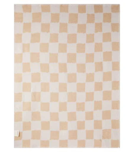 Binibamba Baby checked wool blanket 2
