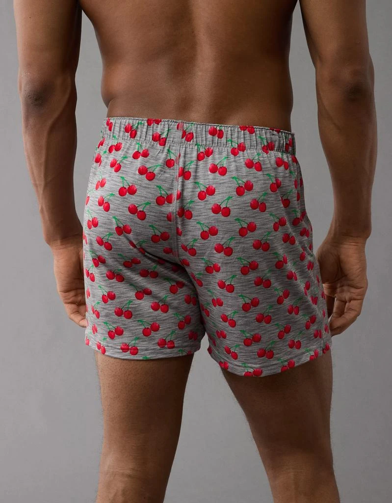 AE AEO Men's Cherries Slim Knit Ultra Soft Boxer Short 2