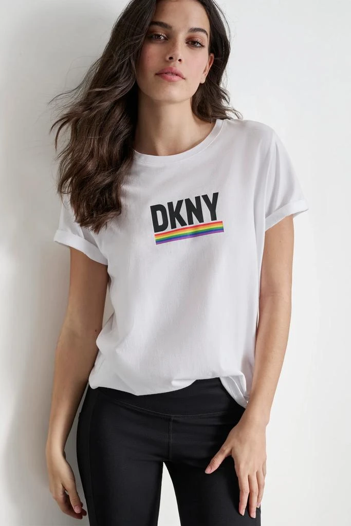 DKNY RAINBOW PRIDE LOGO TEE 1