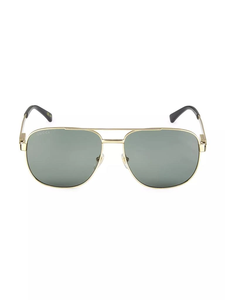 Gucci Politician 60MM Navigator Sunglasses 1