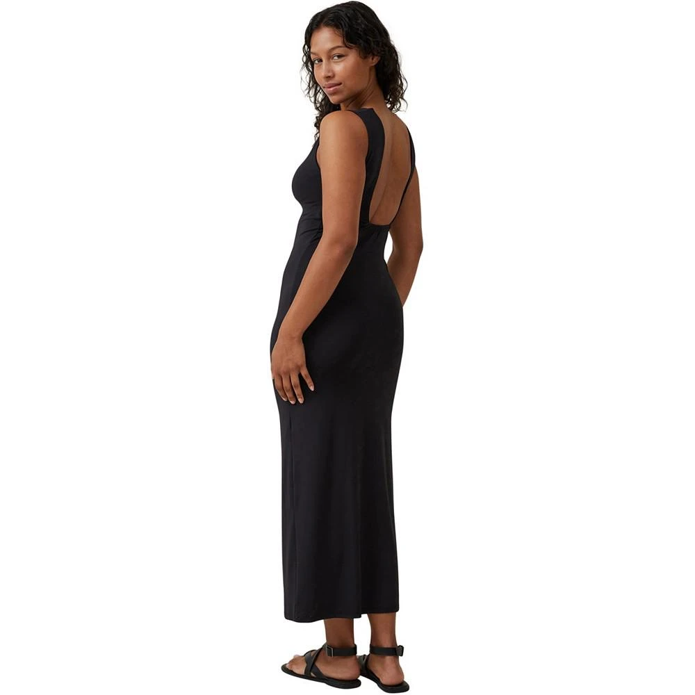 white christmas dresses 100% Cotton Black Midi Dress - All Dresses main image 0
