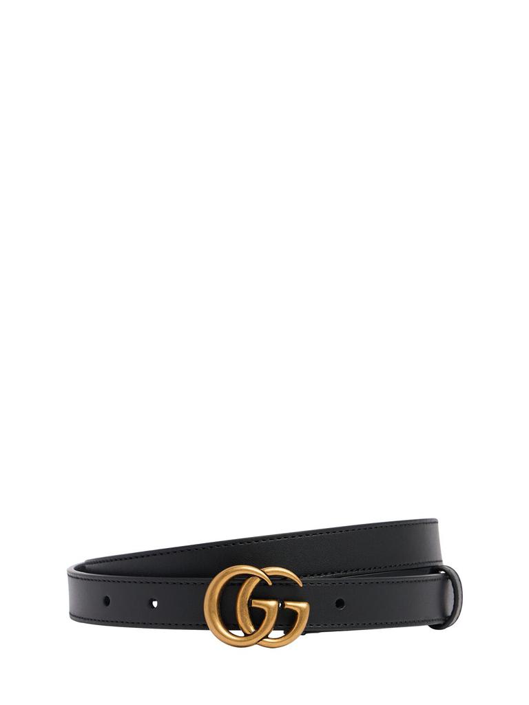 GUCCI 2cm Gg Marmont Leather Belt