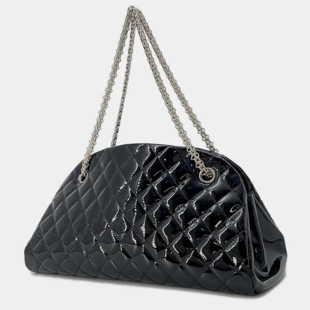 Chanel Chanel Black Patent Mademoiselle Bowling Chain Shoulder Bag 3
