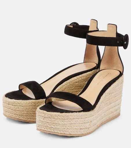 Gianvito Rossi Portofino suede espadrille wedges 5