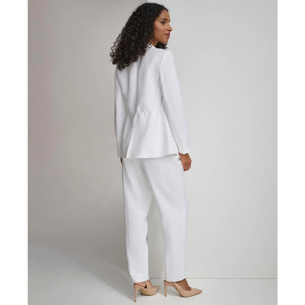 Calvin Klein Women's Peak-Lapel Single-Button Blazer 7
