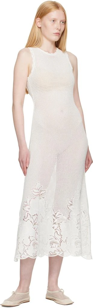 Erdem White Sleeveless Midi Dress 4
