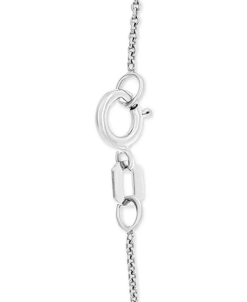 Macy's Diamond Cushion Cluster 18" Pendant Necklace (1/10 ct. t.w.) in Sterling Silver 4