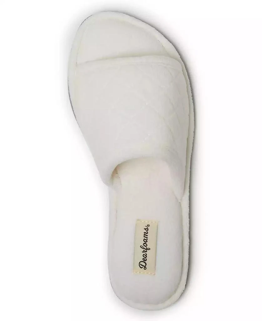 Dear Foams Women's Microfiber Terry Slide Slipper, Online Only 4