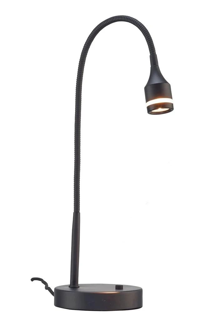Hivvago 18" Black Metal Adjustable LED Desk Lamp