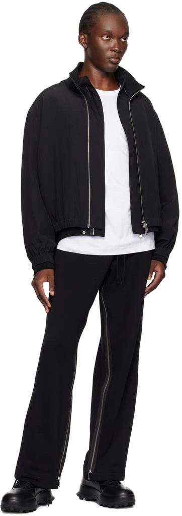 Helmut Lang Black Zip Bomber Jacket 5