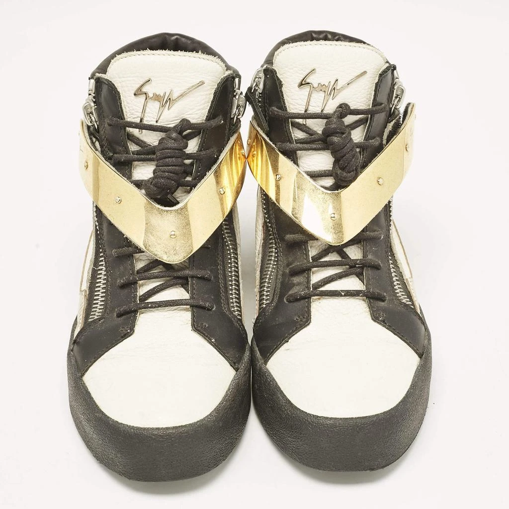 Giuseppe Zanotti Giuseppe Zanotti Tri-Color Leather Hero V Strap High Top Sneakers Size 41 3