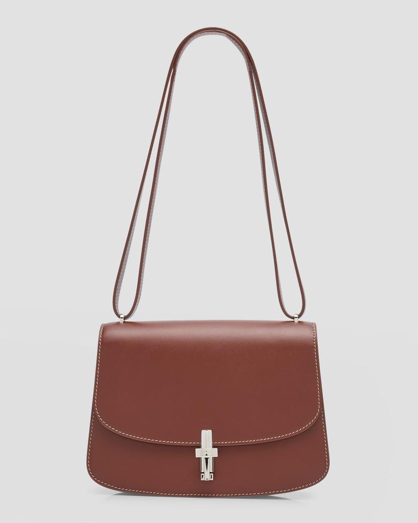 The Row Sofia 8.75 Crossbody in Box Calfskin with Silver