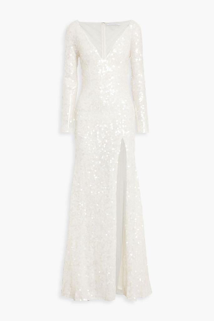 RACHEL GILBERT Fleur sequined tulle gown