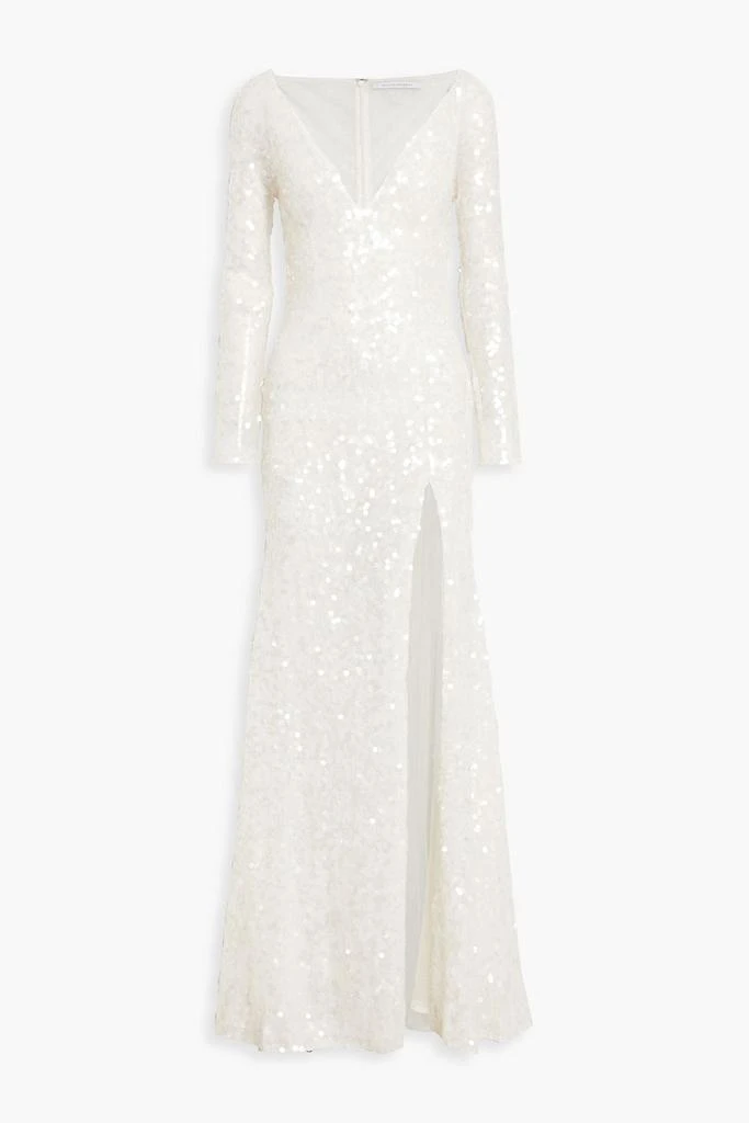 RACHEL GILBERT Fleur sequined tulle gown 1