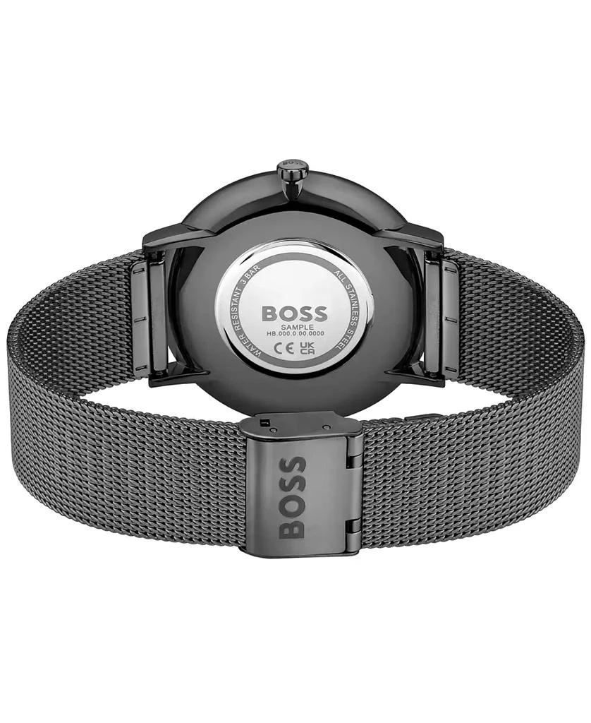 Hugo Boss Men's Skyliner Black Stainless Steel Mesh Bracelet Watch 40mm 3