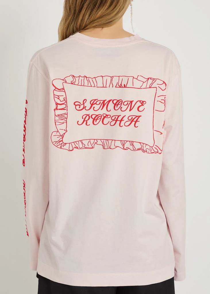 Simone Rocha Pillowcase printed cotton T-shirt 3