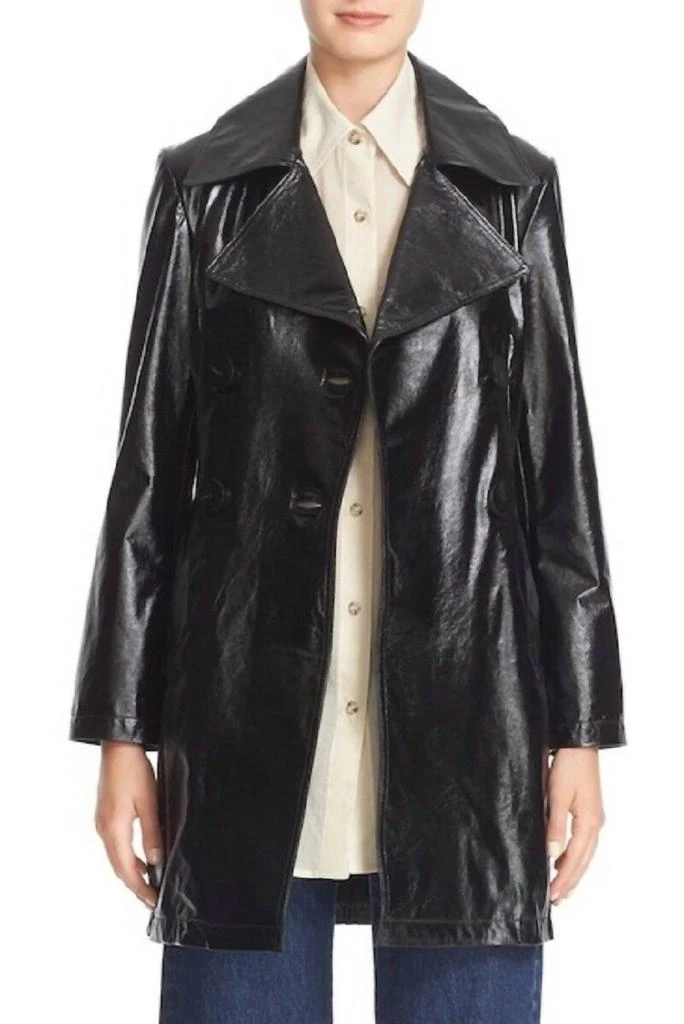 Simon Miller Simon Miller - Bowa Double Breasted Glossy Leather Jacket