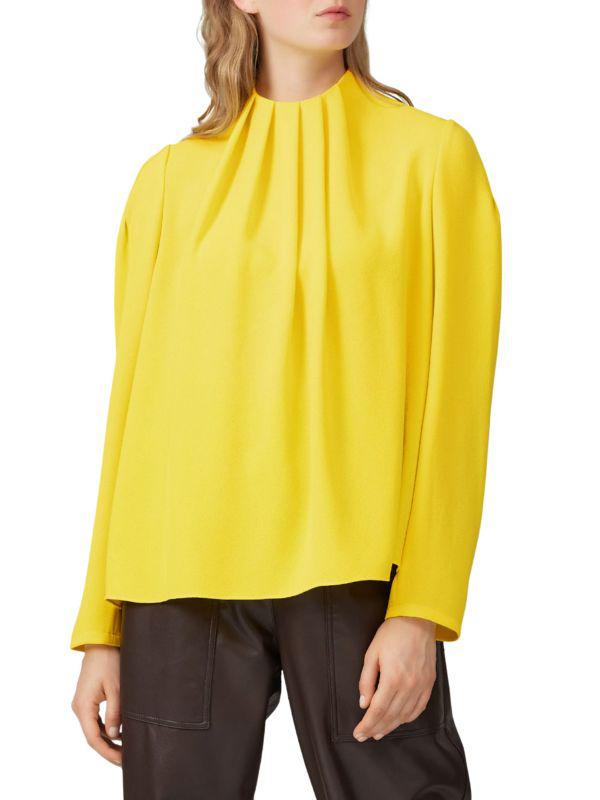 Tibi Esme Highneck Blouse