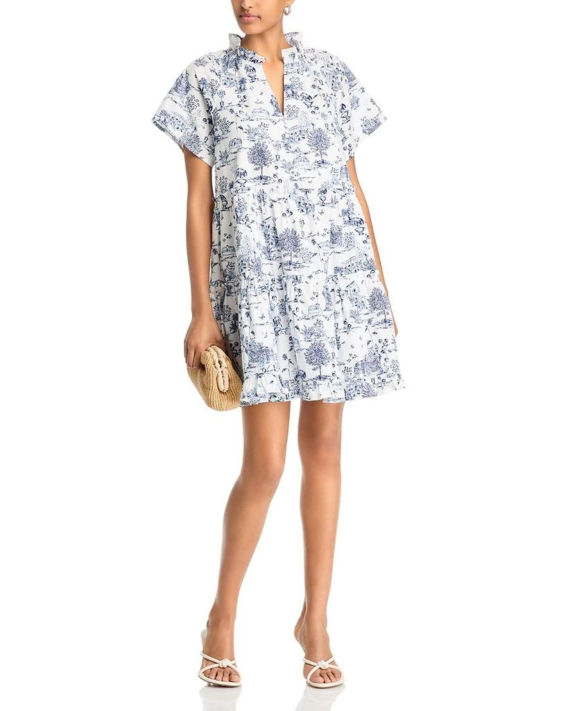 Aqua Short Dress Ellenor Aqua Floral Mini Dress  Wild Iris Boutique AQUA  Toile Short Sleeve Mini Dress - Exclusive - Dresses & Skirts - Free  Shipping - BeyondStyle