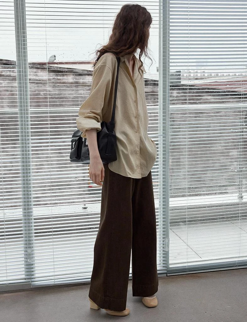 Pixie Market Beige Striped Shirt -PREORDER 5