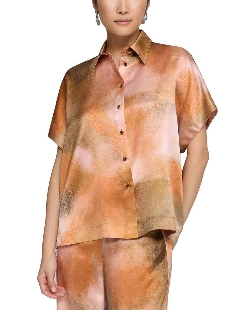 Lafayette 148 New York Oversized Silk Dolman Sleeve Top 1