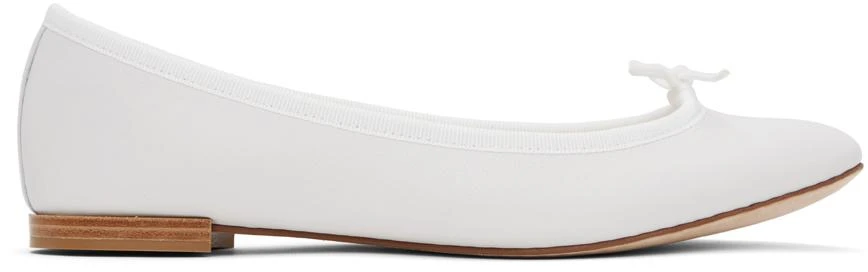 Repetto White Cendrillon Ballerina Flats 1