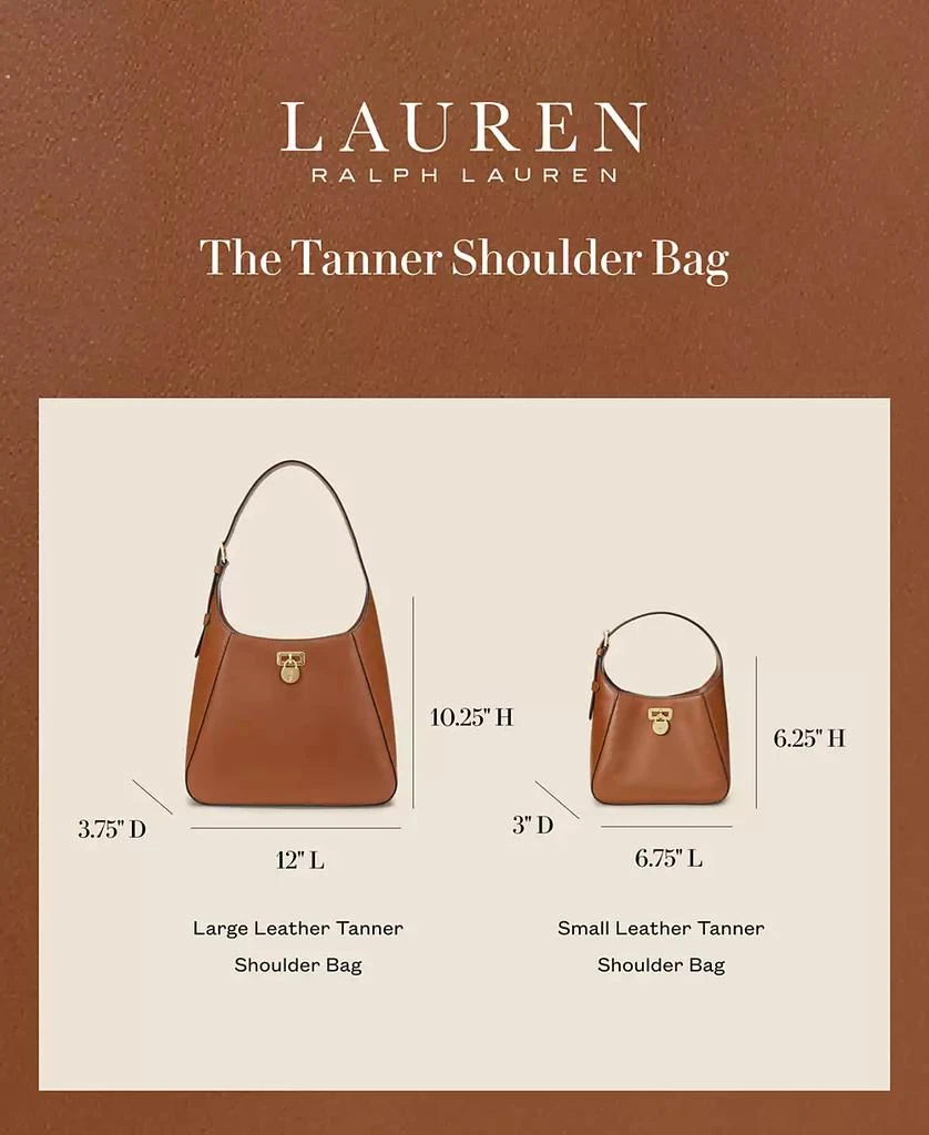 Ralph Lauren Leather Medium Tanner Shoulder Bag 12