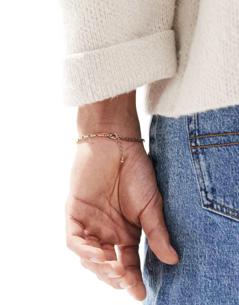 ASOS ASOS DESIGN chain bracelet in gold tone 3