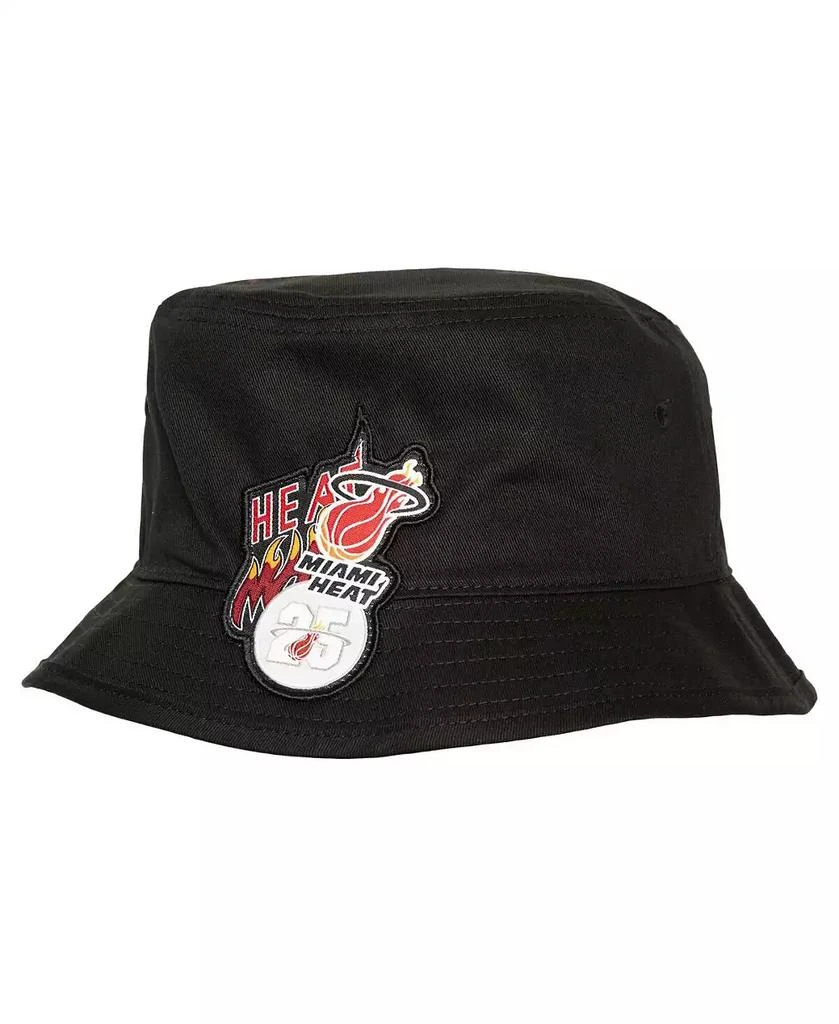 Mitchell & Ness Men's Black Miami Heat 25th Anniversary Bucket Hat 1