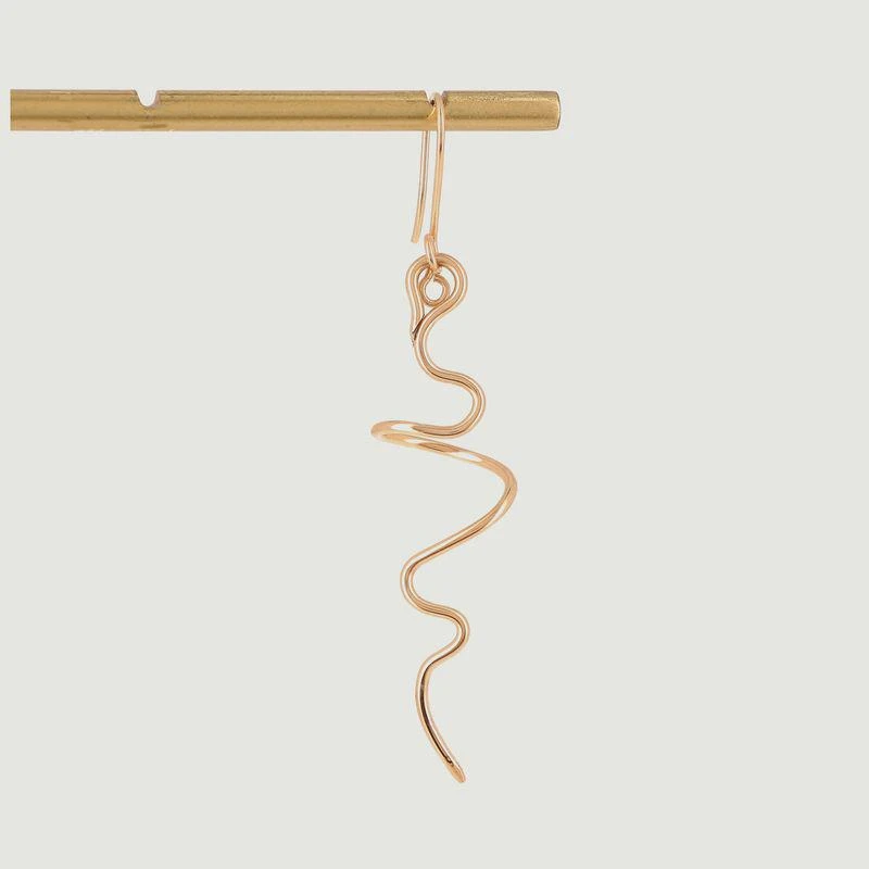 Atelier Paulin Dormeuse Adam x Jean Cocteau dangling earring Gold ATELIER PAULIN 1