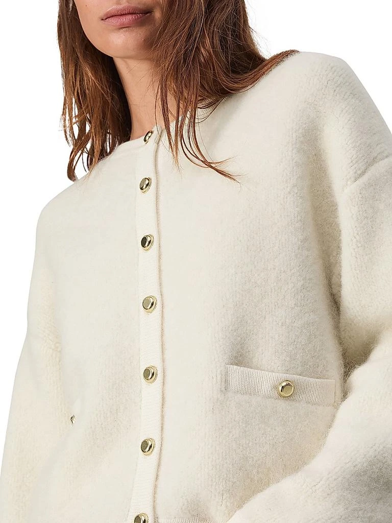 Rag & Bone Kaia Boucle Crewneck Cardigan 6
