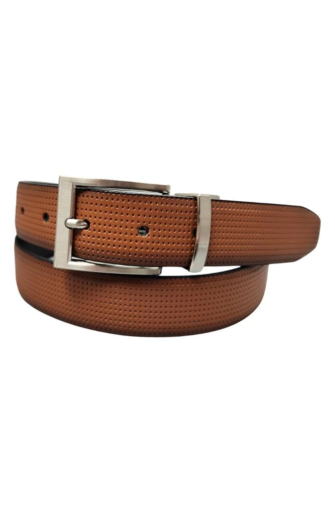 Bosca Reversible Pindot Leather Belt 1