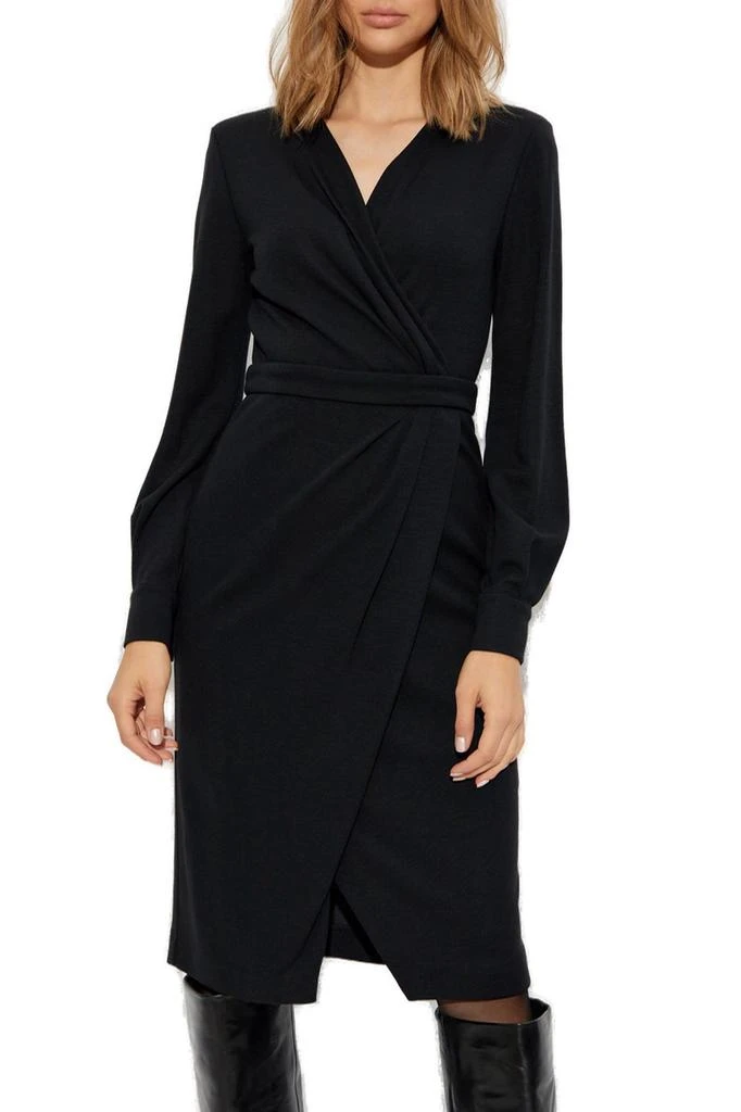 Max Mara Max Mara Virtus V-Neck Long-Sleeved Dress 2