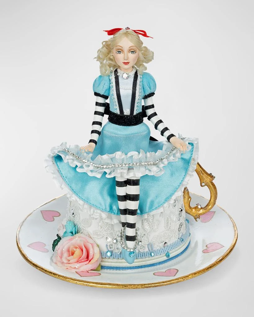 Katherine's Collection Alice on Teacup, Pastel 1