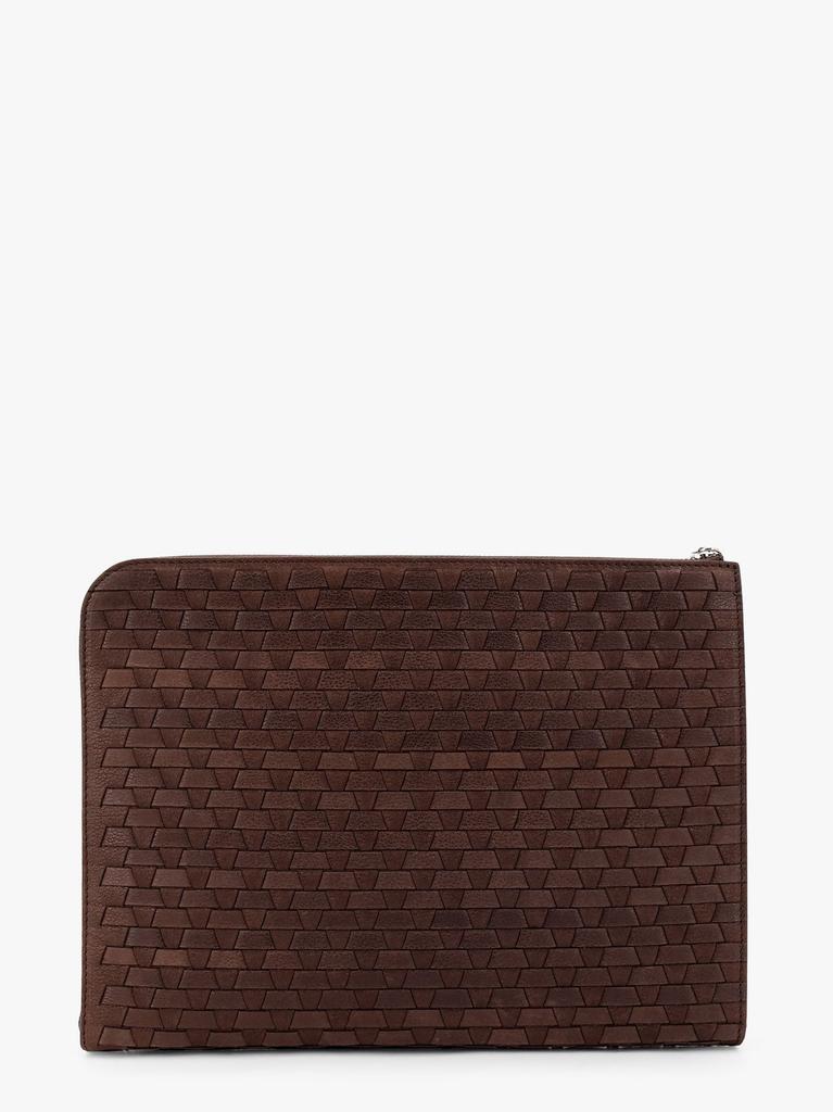ORCIANI Leather document case with interwined motif