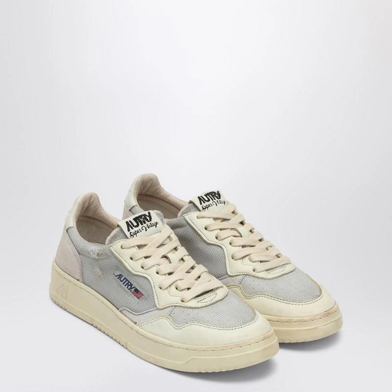 Autry Sneaker Medalist Low Super Vintage in gray/white leather and mesh 2