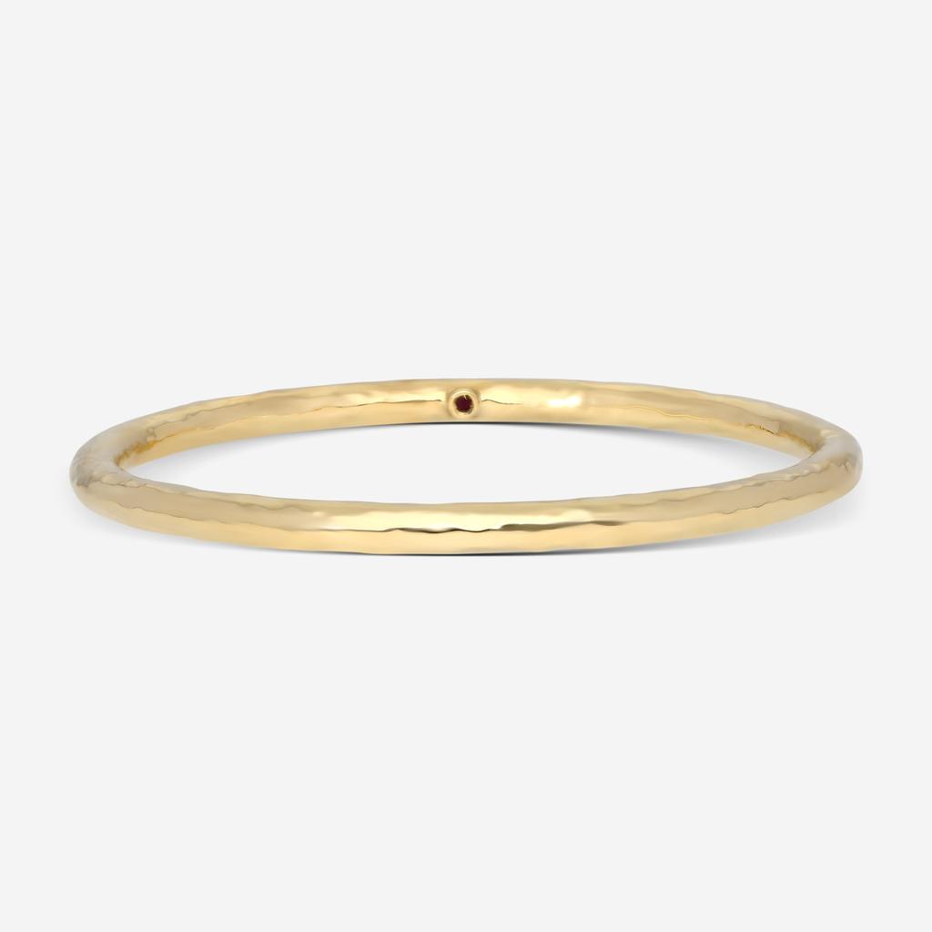 Roberto Coin Roberto Coin Martellato 18K Yellow Gold Bangle Bracelet 295414AYBASA