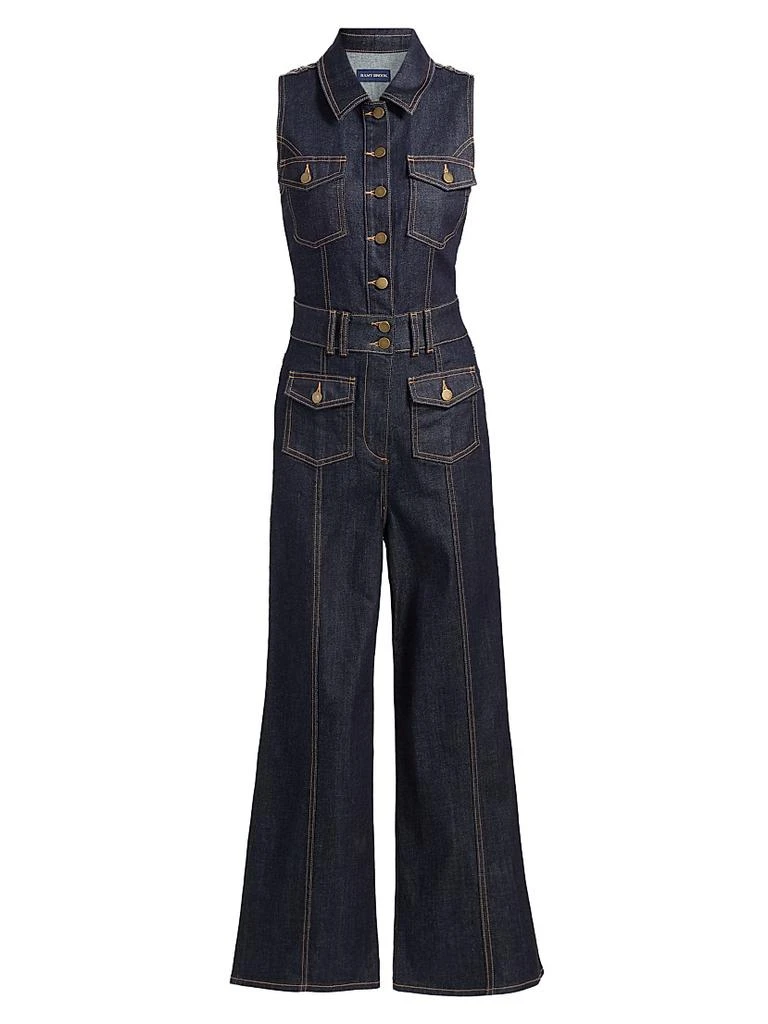Ramy Brook Stephania Denim Sleeveless Jumpsuit 1