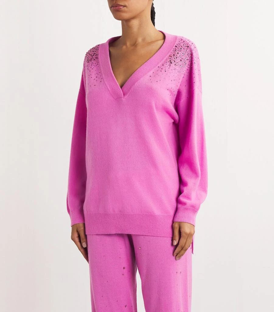 William Sharp Cashmere Nebula Crystal-Embellished Sweater 3